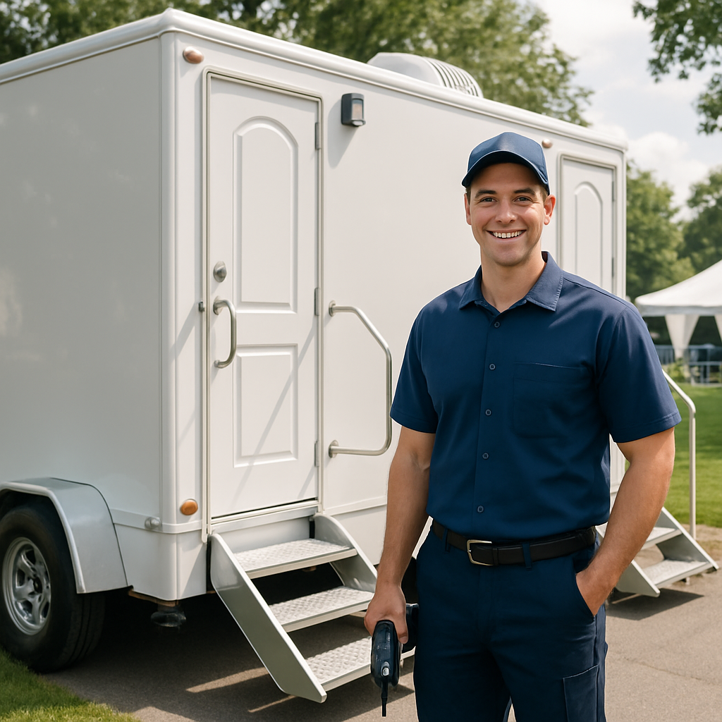 Restroom attendant services for Detroit portable toilet rentals